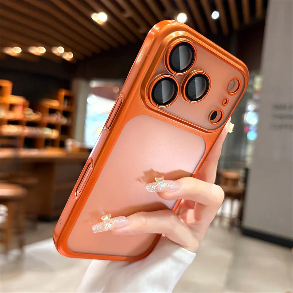 Slim, magnetic iPhone case compatible with wireless charging, offering superior shockproof security.