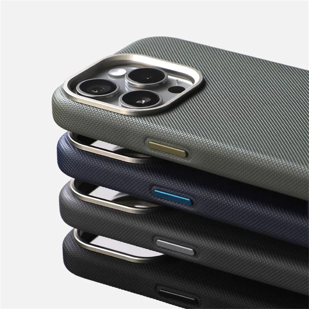 Black protective iPhone case. Slim, non-slip design with robust drop protection. Phone accessory.