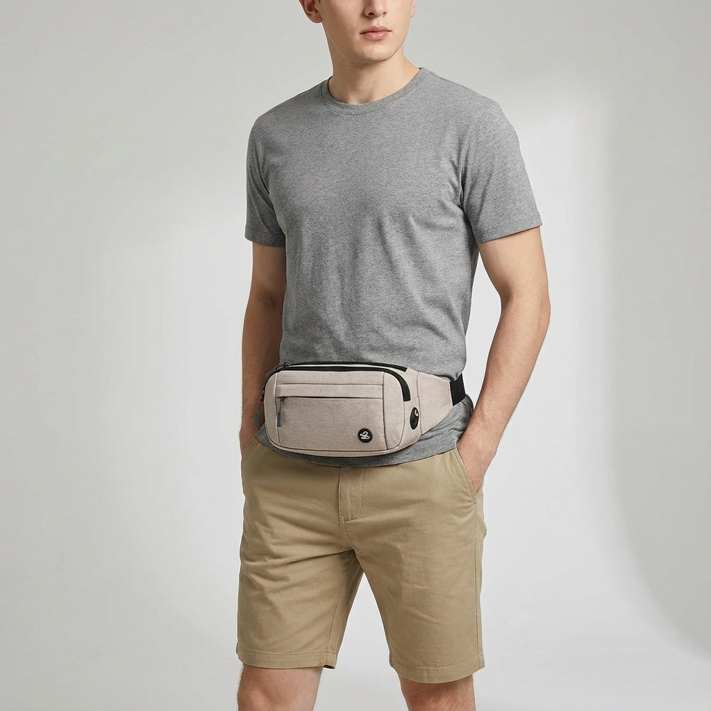 Versatile waterproof waist pack, doubles as a crossbody bag for active men & women on the go. Slim profile.