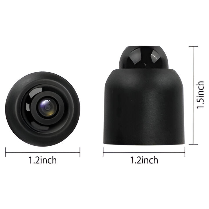 Discreet WiFi security camera with night vision and motion detection.