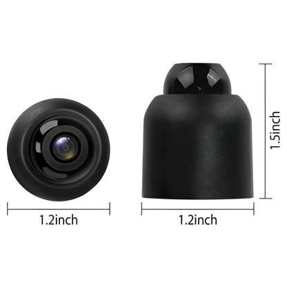 Discreet WiFi security camera with night vision and motion detection.