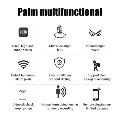 Discreet mini WiFi camera for covert home surveillance with clear night vision.
