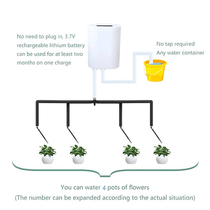 Reliable automatic watering pump for smart plant care in home and garden.
