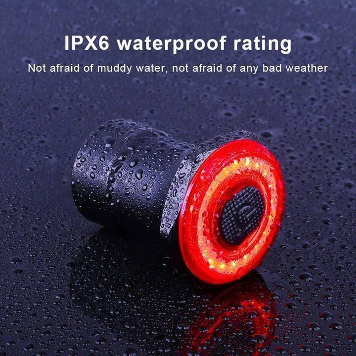 Bicycle accessory: Smart brake sensing rear light, USB rechargeable, for improved cycling visibility.