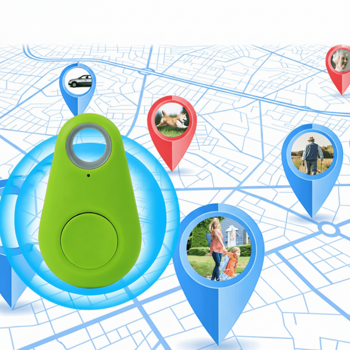 Mini anti-lost GPS tracker for pets and items. Real-time tracking and long battery for valuables.