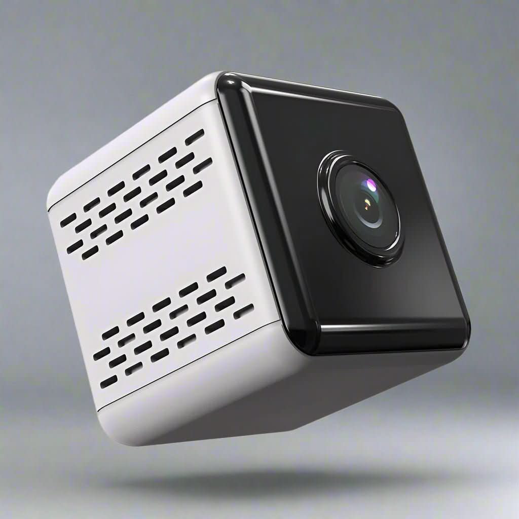 Compact 1080P mini security camera, ideal for discreet wireless surveillance in any smart home space.