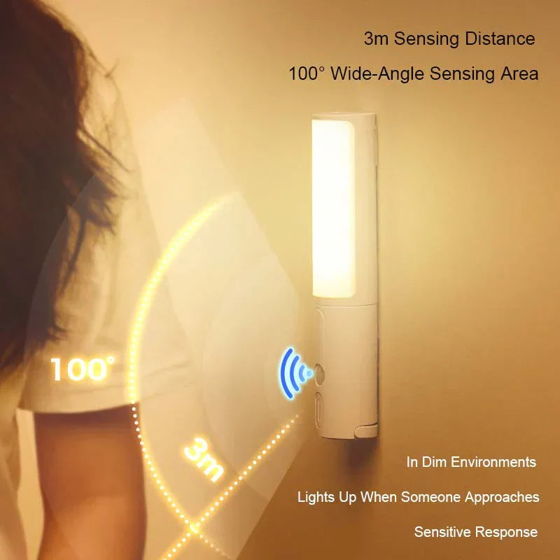 Adjustable brightness LED night light. Motion-activated for safety and convenience.