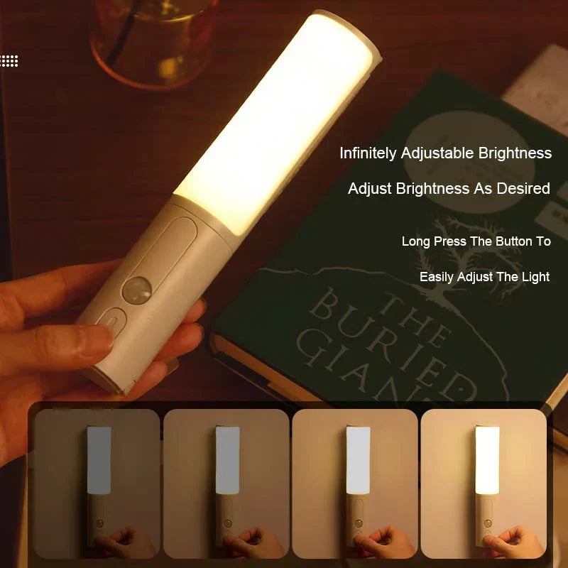Energy-saving LED night light. Smart motion detection for bedrooms and stairs.