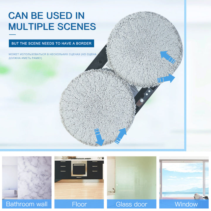 Advanced robotic window cleaner with remote, offering automatic vacuuming and effective glass maintenance.