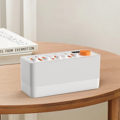 Modern smart sleep sound machine with an aesthetic RGB night light, perfect for bedroom home decor & calming ambiance.