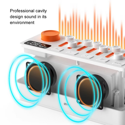 Universal smart sleep sound machine with vibrant RGB night light and Bluetooth speaker for ultimate relaxation and sleep.
