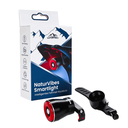 Smart universal bicycle taillight with bright red LED, enhancing bike safety for night cycling