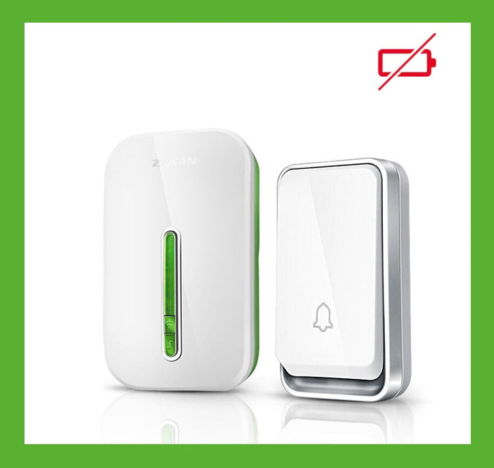Waterproof, battery-free wireless doorbell ensures reliable door entry alerts for home & office, easy install.