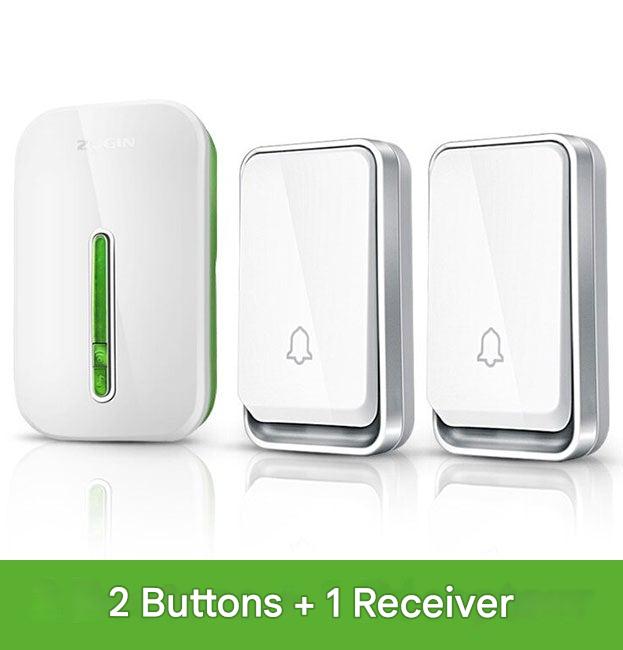 Eco-friendly, battery-free smart doorbell uses kinetic energy. Wireless door chime for home, office security.