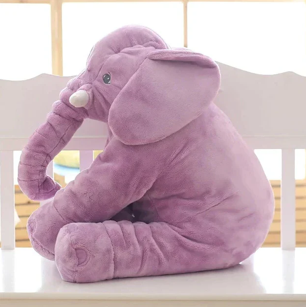 Adorable elephant plush pillow, an ideal baby shower gift for infants & expecting parents.
