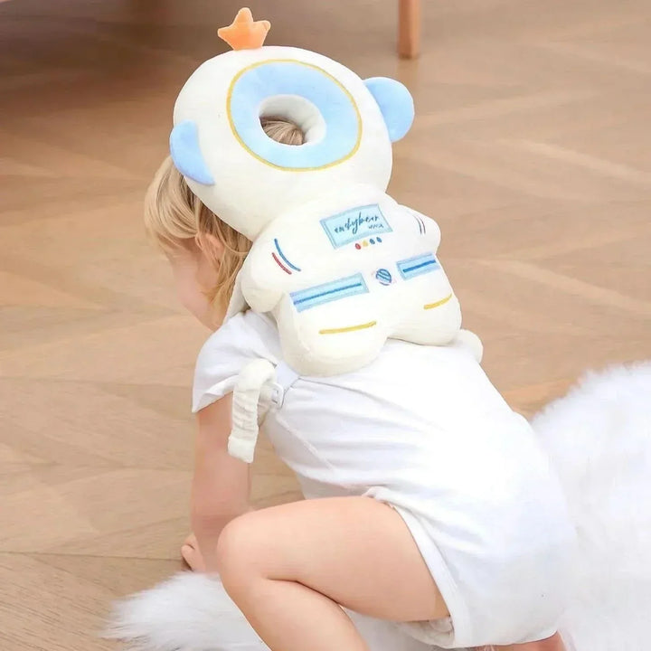 Premium baby head protector, soft material, adjustable design for optimal safety during crawling & walking.