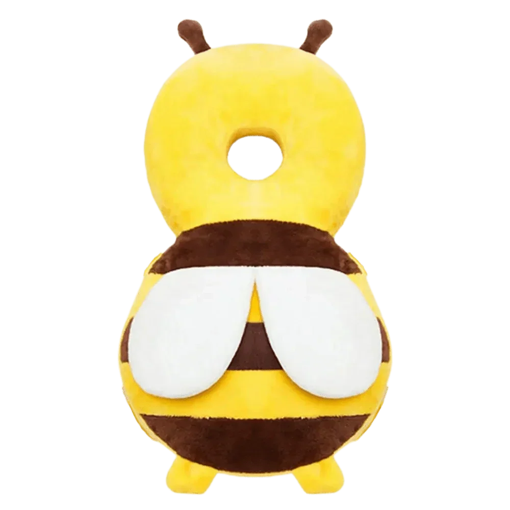Soft padded head protector for babies, adjustable for growing infants, vital for crawling and walking safety.