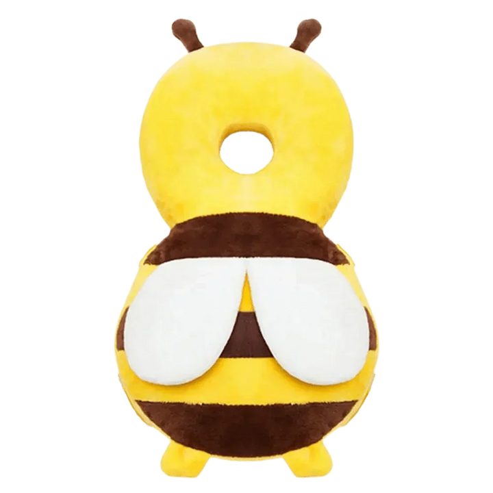 Soft padded head protector for babies, adjustable for growing infants, vital for crawling and walking safety.