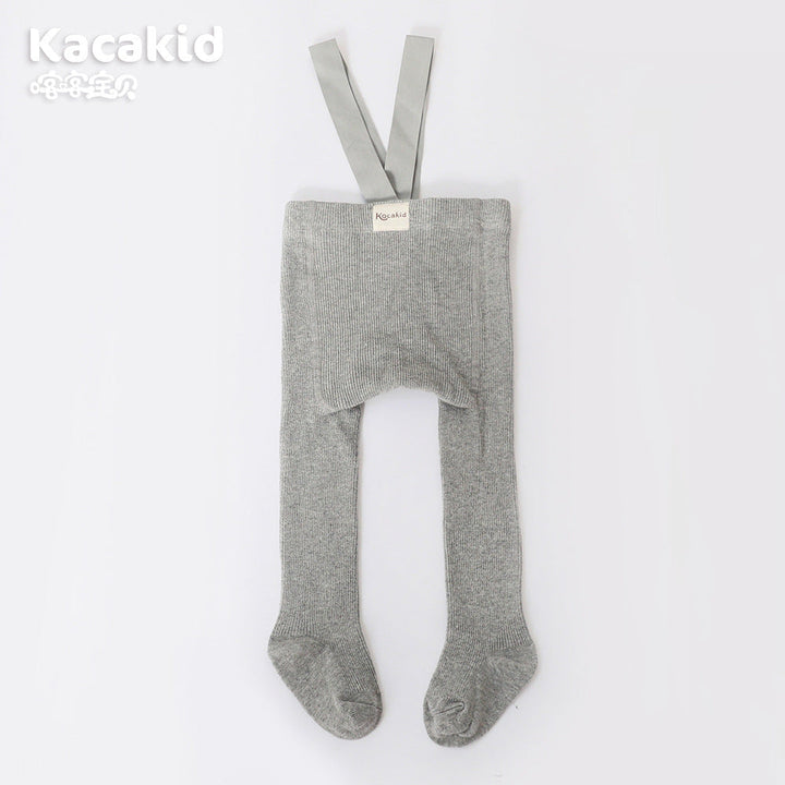 Soft & comfy high-waist knitted trousers for baby girls & boys. Perfect unisex infant clothing.