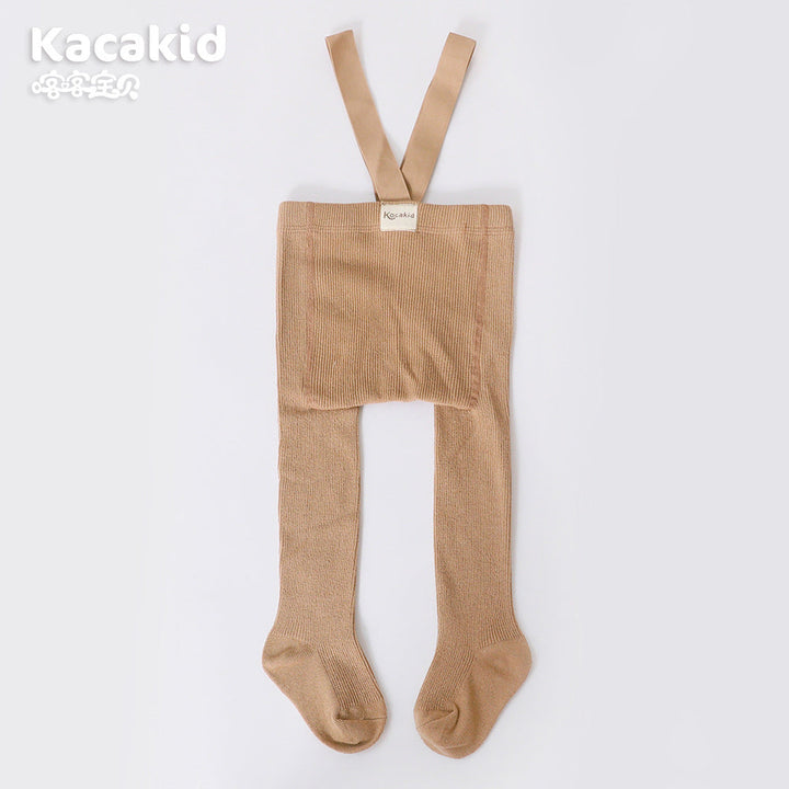 Unisex baby knitted pants with high-waist design, ideal for toddlers. Soft, comfortable infant bottoms.