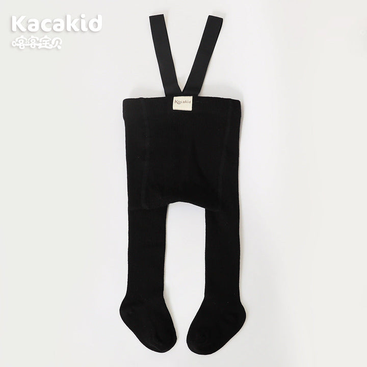 Baby boy's comfy high-waist knitted pants. Soft cotton toddler bottoms, perfect for play.