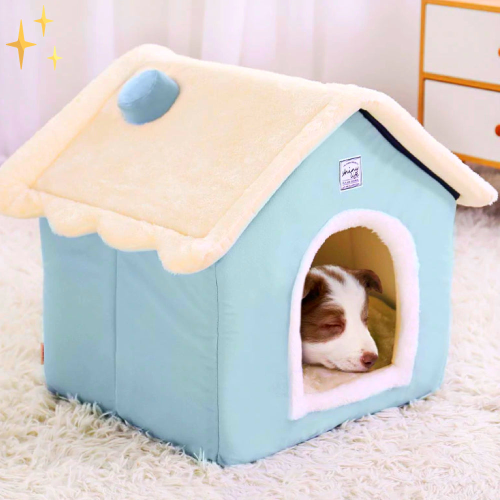 Soft cozy pet bed house for dogs & cats, a plush DreamNest for ultimate comfort.