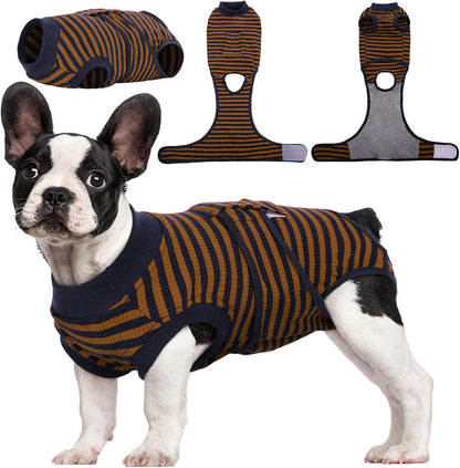 Post-op dog recovery suit for wound protection & comfort. Essential pet care healing aid.