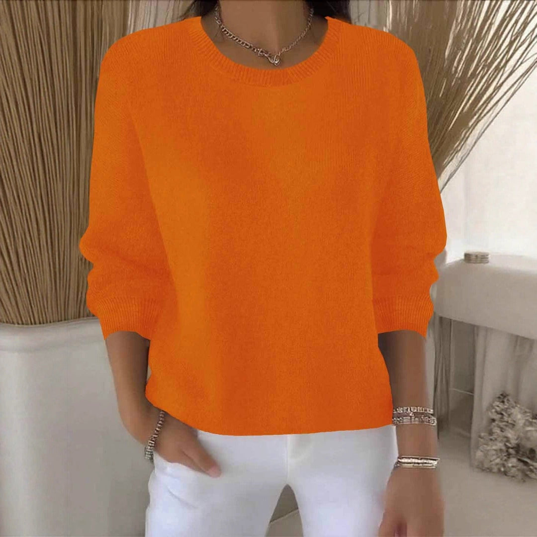 Ultra-soft women's knit sweater, flowy and chic for casual wear.