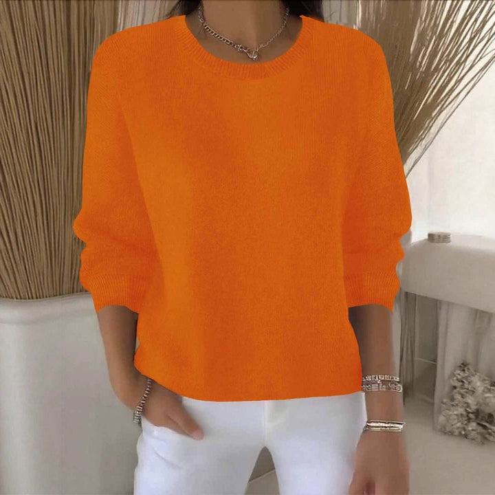 Ultra-soft women's knit sweater, flowy and chic for casual wear.