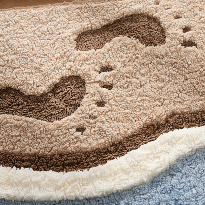 Absorbent non-slip bathroom floor mat for safety & comfort. Ultra-soft plush texture enhances any home decor style.
