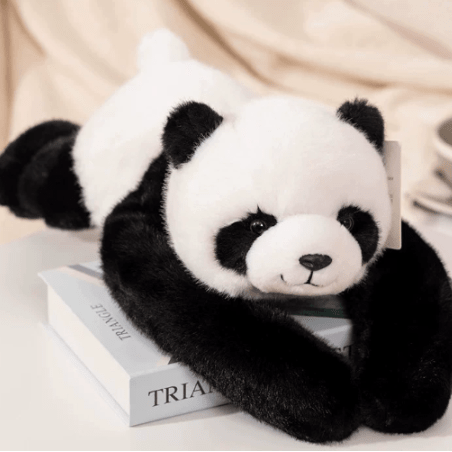 Soothing stress relief plush, a faux fur comfort toy for relaxation and gentle cuddling.
