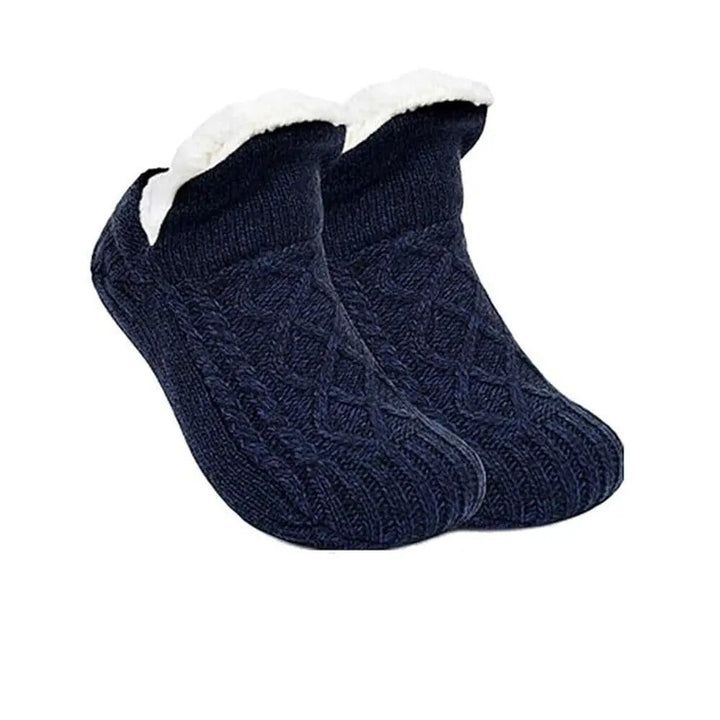 Velvety soft unisex lounge socks, delivering ultimate warmth and cozy comfort for relaxation at home.