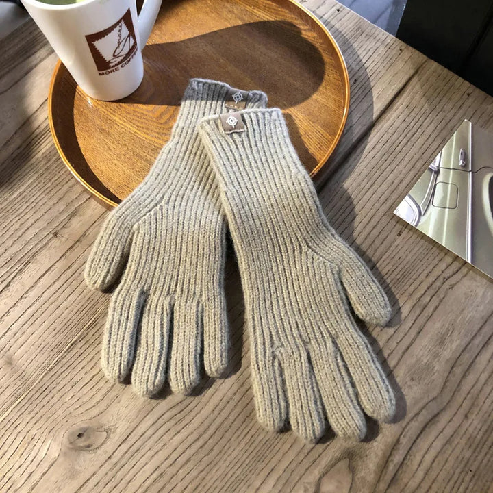 Isolde soft women's winter gloves with touchscreen capability. Fashionable & warm for cold weather.