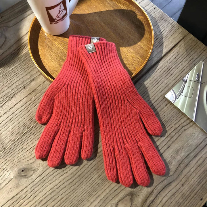 Warm ladies winter gloves, soft fabric, and touchscreen functionality. Perfect for staying cozy & connected.
