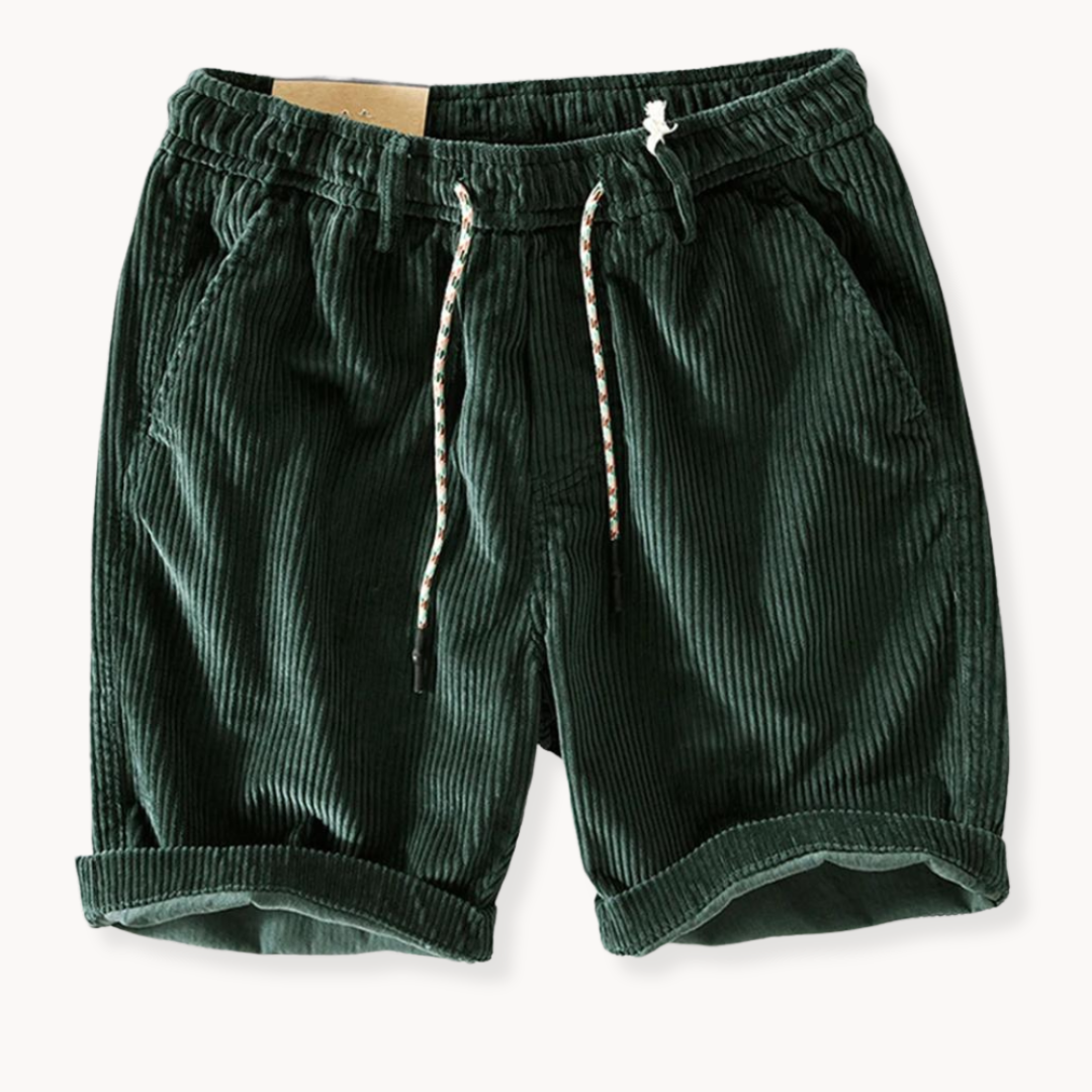 Stylish men's casual shorts with a relaxed fit and drawstring. Ideal for summer comfort.