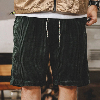 Soft texture men's fashion shorts, washed fabric for a smooth feel & everyday relaxed style.