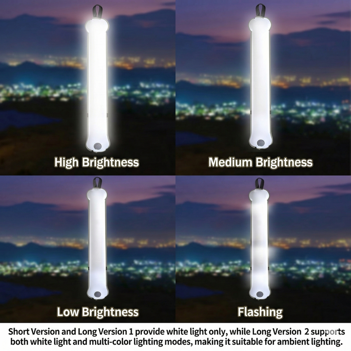 Solar outdoor lighting solution, compact inflatable LED lantern.