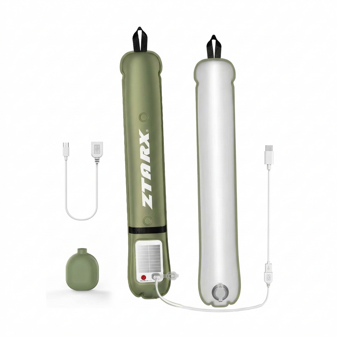 Sustainable solar camping light, waterproof LED for reliable illumination.