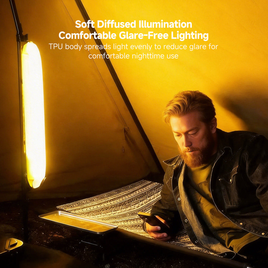 Unisex waterproof LED camping light, easy to inflate and pack.