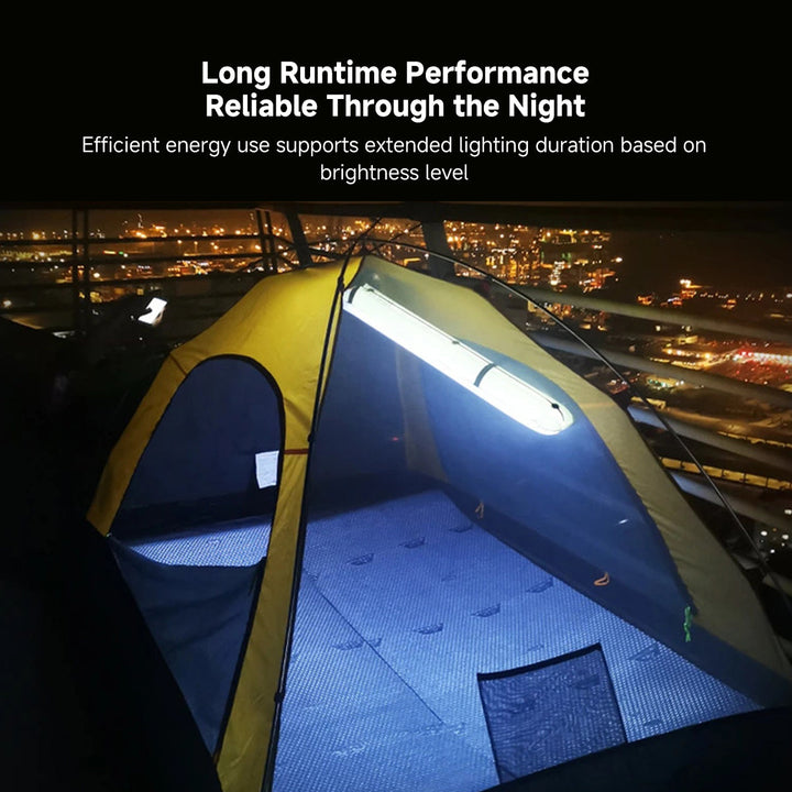 Solar-powered inflatable lantern, essential outdoor lighting gear.
