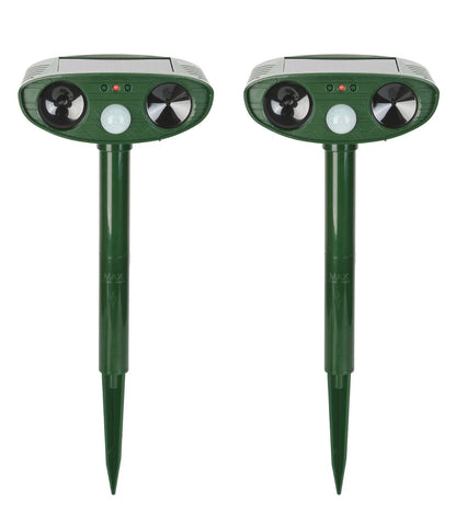 Solar Ultrasonic Chipmunk Repeller, an effective outdoor animal deterrent for gardens & yards.