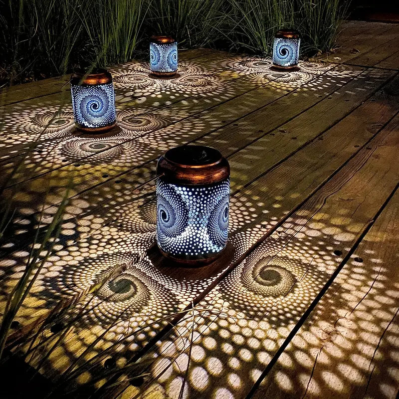 Solara modern decorative garden lamp, weather-resistant outdoor lighting for patio decor & ambient landscape light.