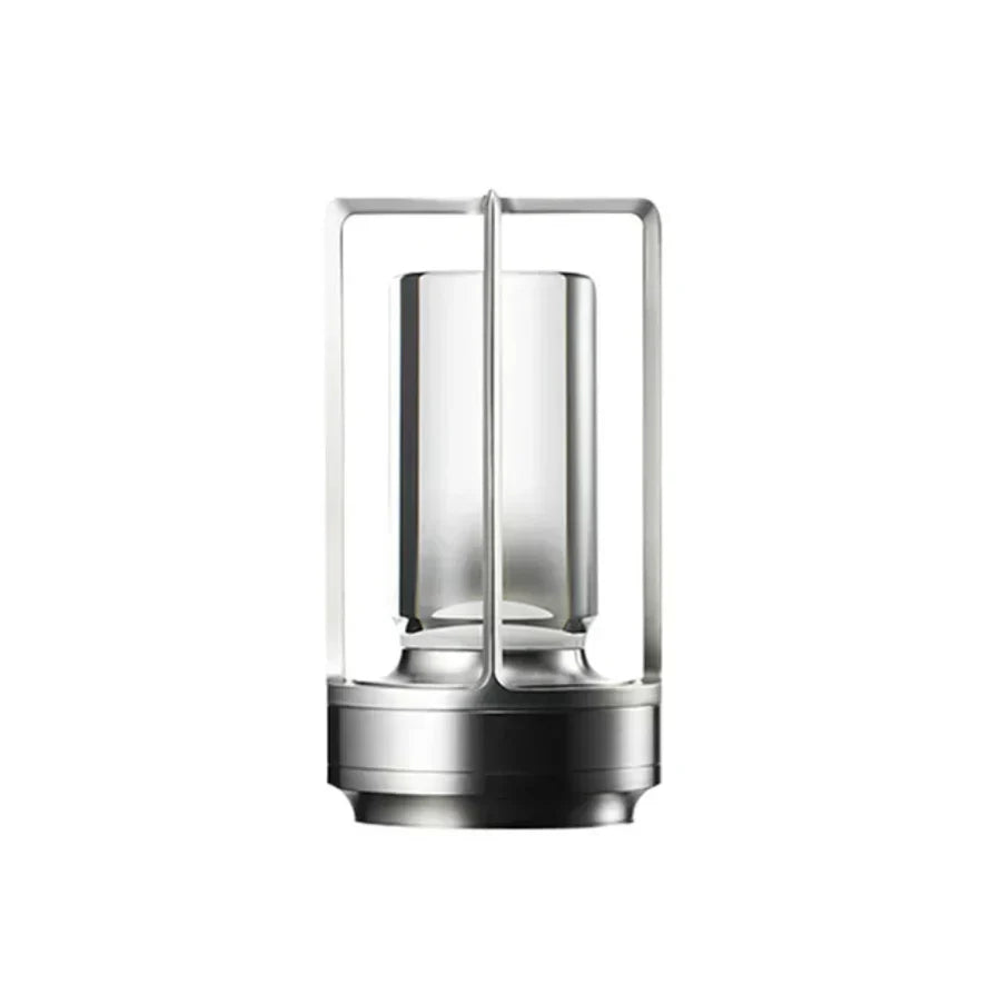 Stylish wireless lantern by SolisAura, adding romantic ambiance to any home, garden, or patio space. LED decorative light.