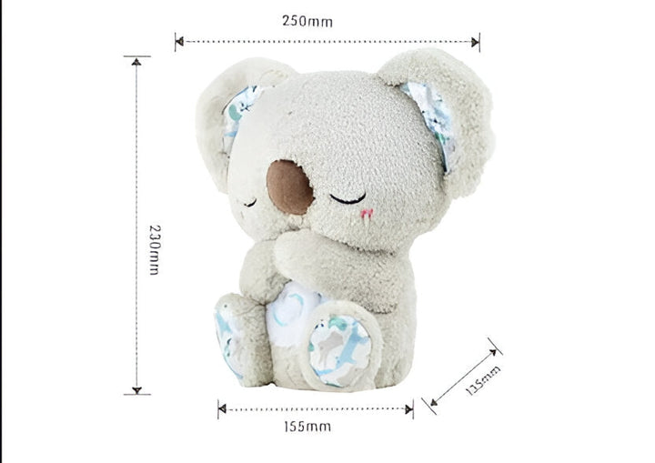 Calming Koala plush, a perfect soothing gift with lights, music & breathing for all ages.