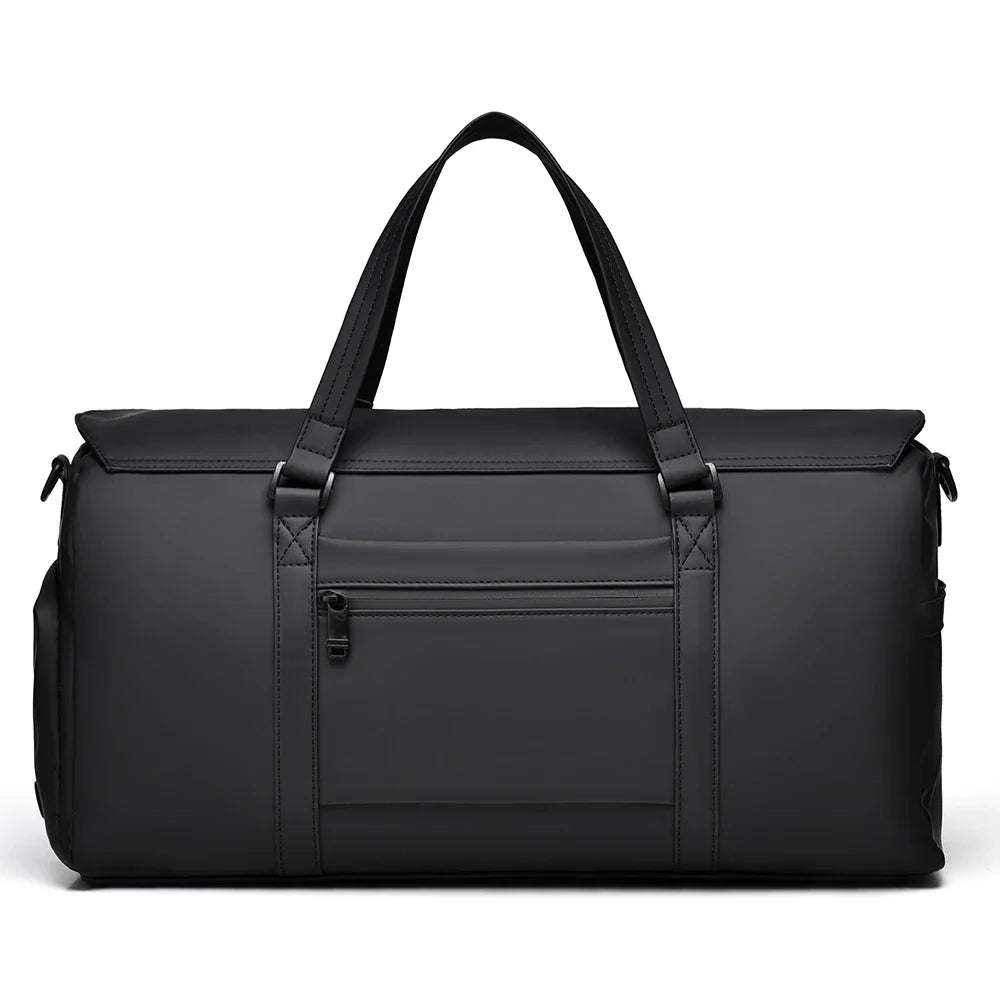Ideal overnight bag or gym duffle, this sophisticated unisex travel bag offers style & ample space.