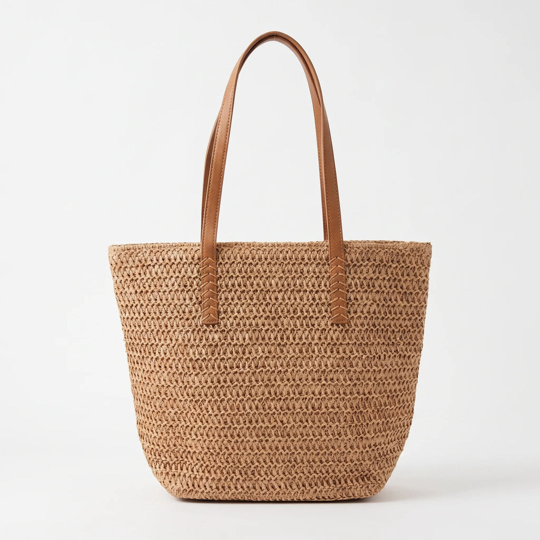 Versatile women's woven tote bag, a stylish and spacious handbag perfect for everyday use, travel, or a casual look.