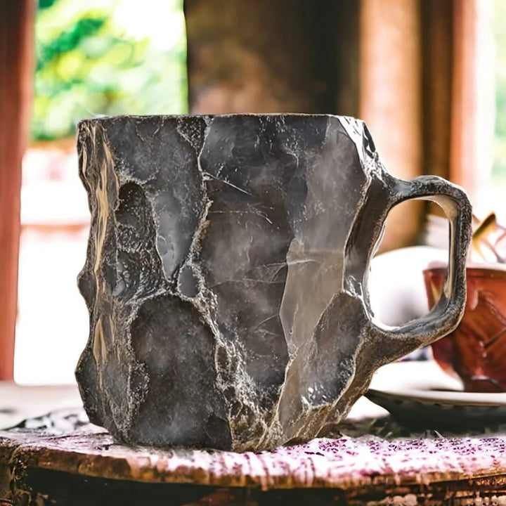 Unique handcrafted crystal coffee mug for special sips. Premium quality kitchenware & a beautiful spiritual gift.