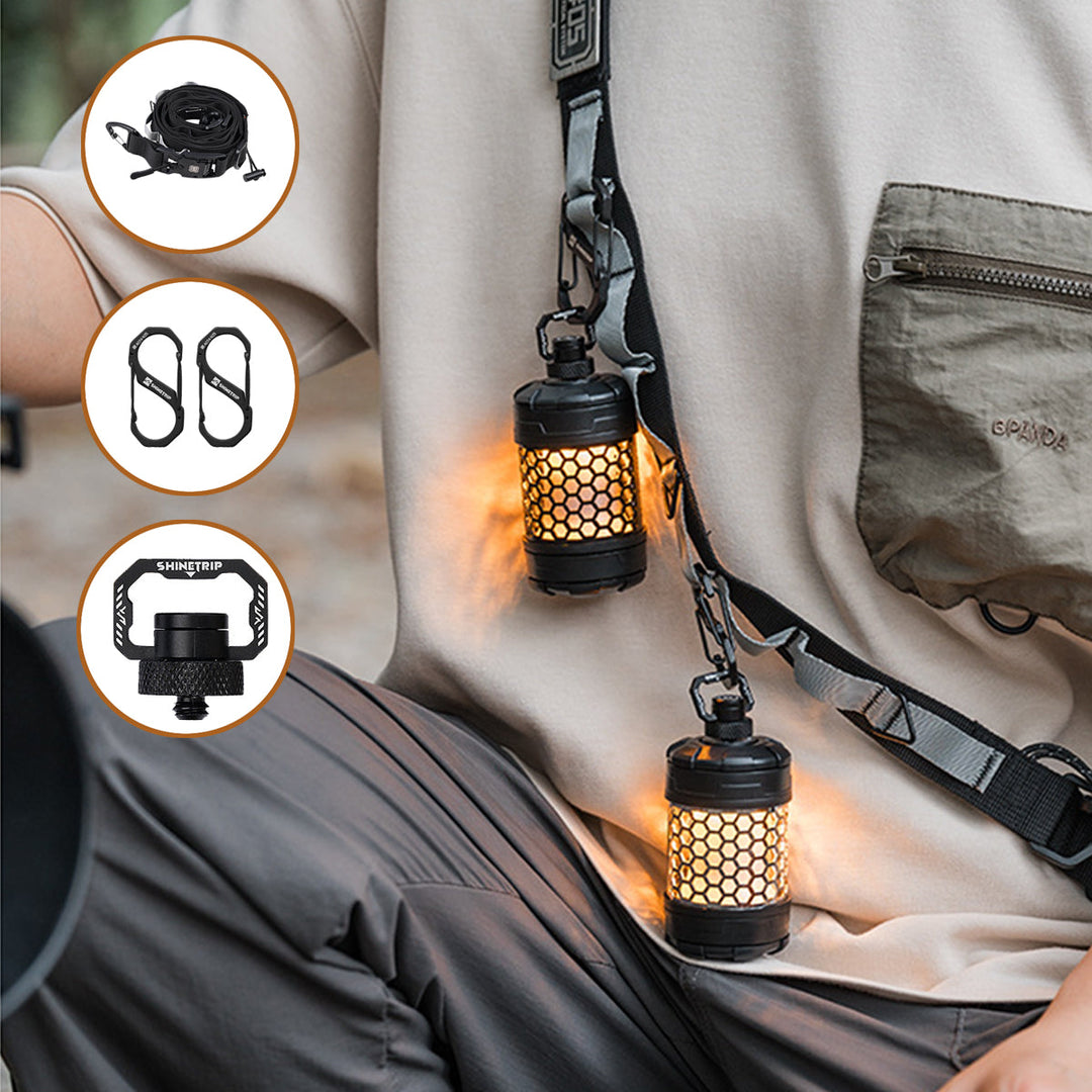 Rechargeable Spin-Glow tent light, a high-tech gadget for comfortable and bright camping nights