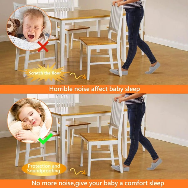 Protect floors & reduce noise with 24 square chair leg covers. Furniture pads for hardwood protection.