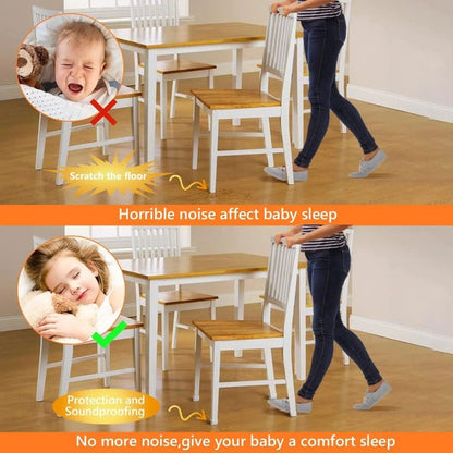 Protect floors & reduce noise with 24 square chair leg covers. Furniture pads for hardwood protection.